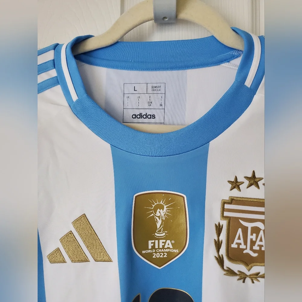 Adidas Argentina 2024 Messi 10 Home Jersey AFA Copa America Men Size Large